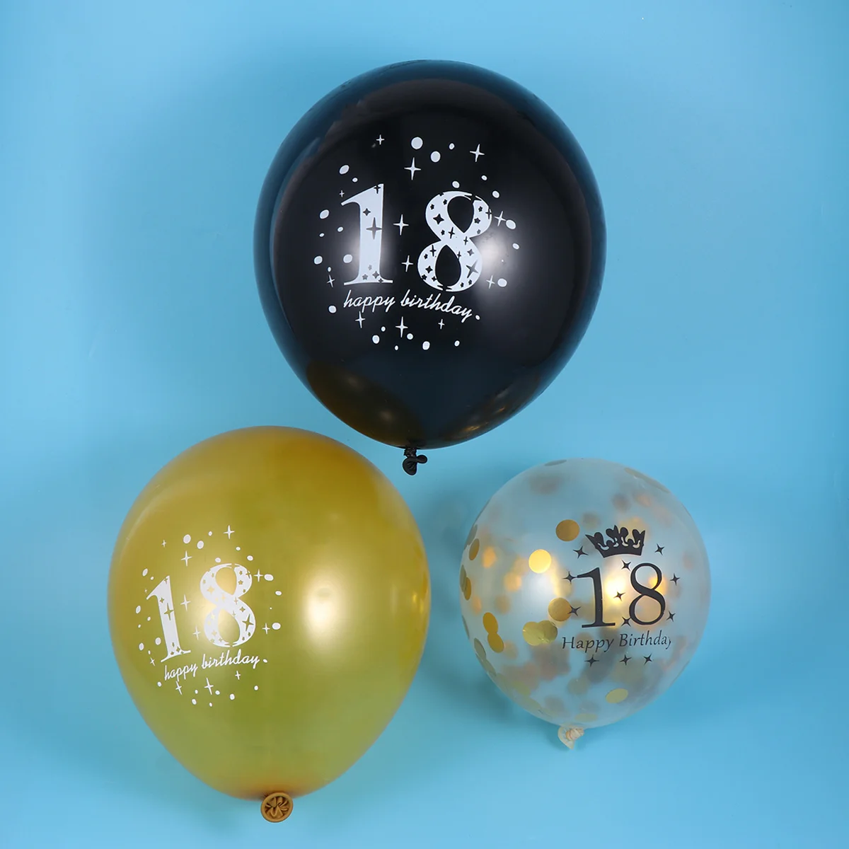 

15Pcs Digital Number Confetti Balloons Latex Party Decorations Birthday Anniversary Photo Shoot Supplies