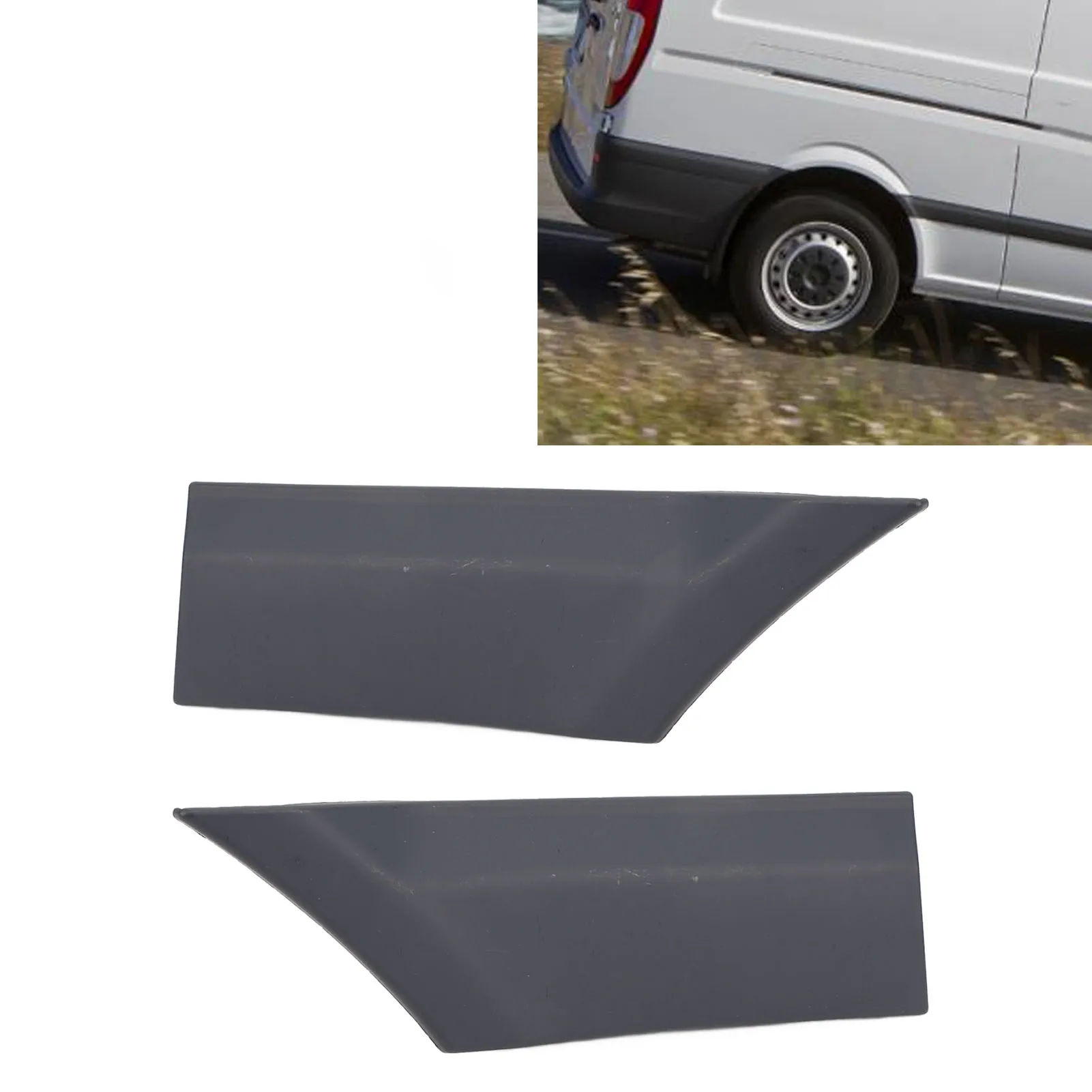 1Pc L/R Car Rear Door Mould Stripe Waterproof Rear Door Protective Moulding Trim Strip for Mercedes-Benz Vito W639 2003 to 2014