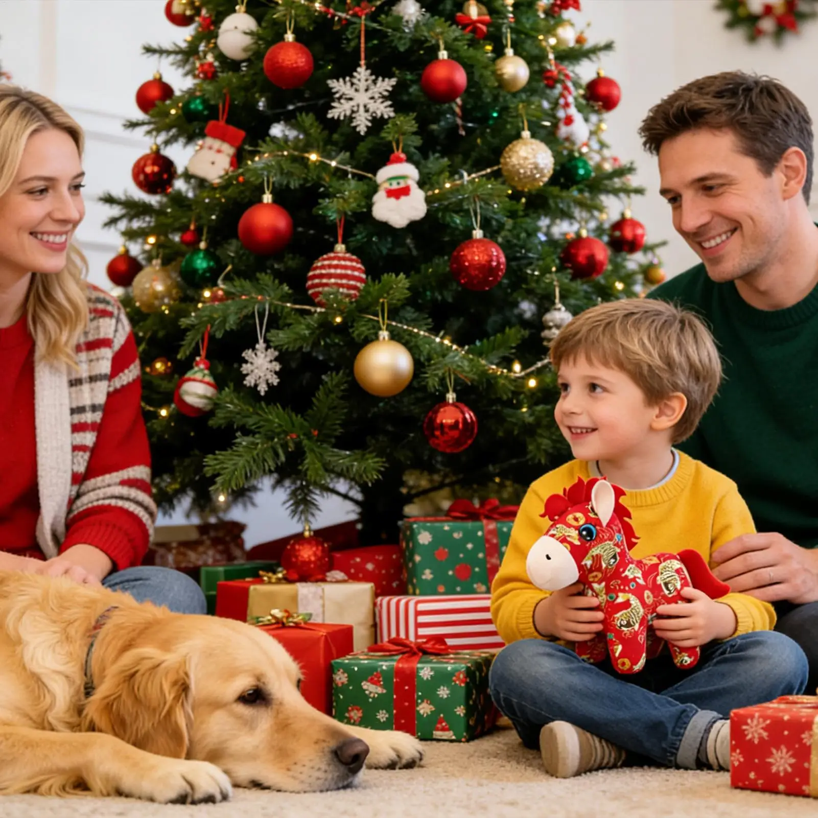 

Stuffed Horse Huggable Cuddly Soft Skin-Friendly Horse Year Chinese Stuffed Animal For Boys Girls Sisters Friends Collectors