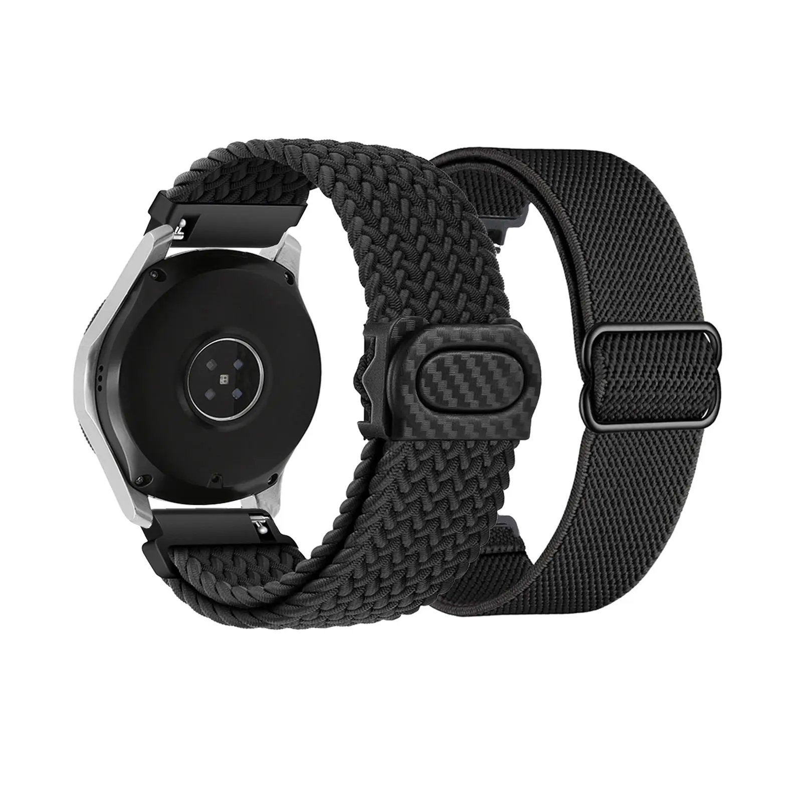 

2 шт. эластичные нейлоновые ремешки для Samsung Galaxy Watch 3 45 мм/Galaxy Watch 46 мм/Gear S3 Frontier/классический ремешок для мужчин и женщин