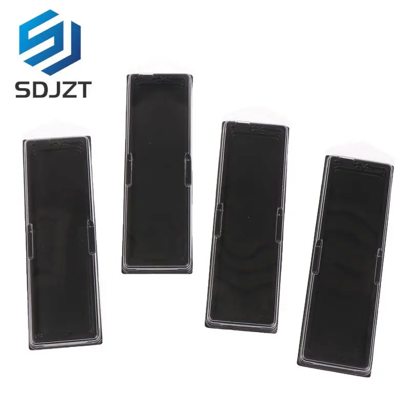 10Pcs DDR DDR2 DDR3 DDR4 Memory Module Box Protective Case CPU Packaging Case Plastic Box Memory Chip Protection Box Color:clear