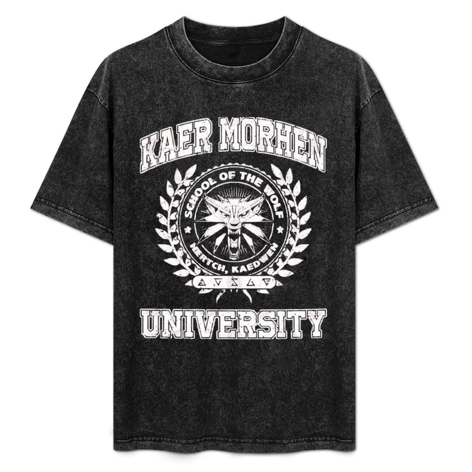 Kaer Morhen University T-Shirt Casual Basic Short Sleeve T-Shirt