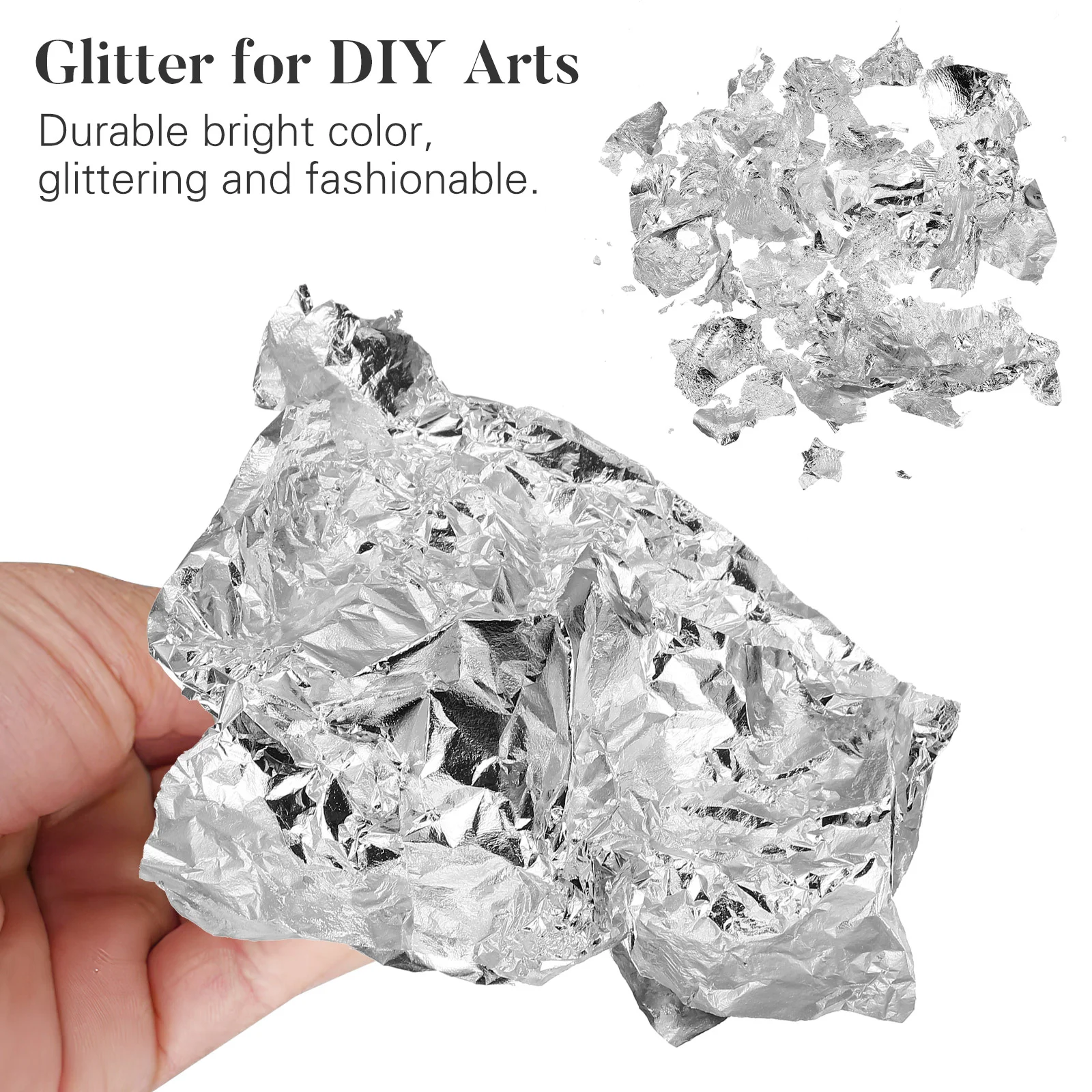 100 Pcs Wardrobe Office Decorations Silver Gold Leaf Adhesive Gilding Imitation