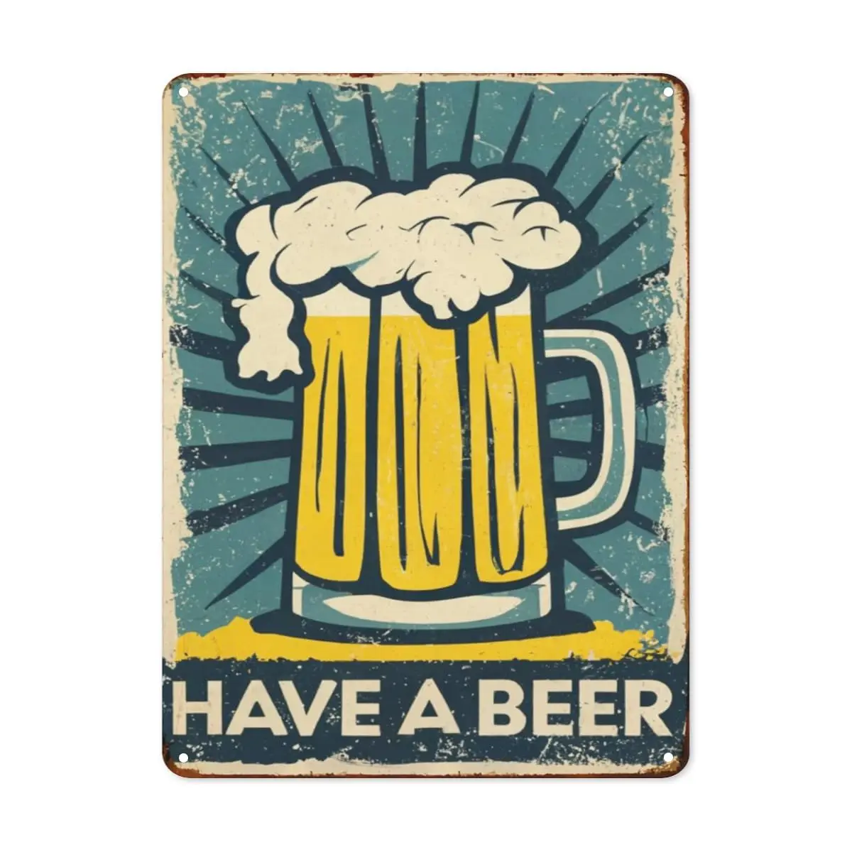 Have A Beer Restaurant Tin Signs Delicious Fresh Food Retro Metal Tin Sign Vintage Sign for Men Women Wall Decor for Bars Restau