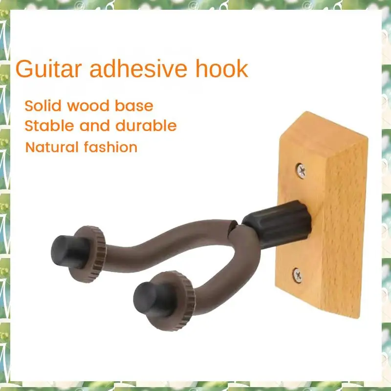 Gantungan Gitar Dinding 2 Paket untuk Semua Ukuran Gitar, untuk Gitar Akustik, Gitar Elektrik, Gitar Bass, 2 Paket Gantungan Gitar Dinding