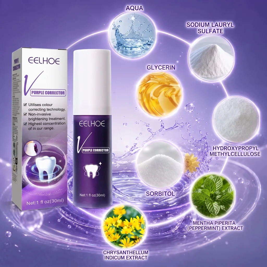 Teeth Whitening Mousse Toothpaste Deep Clean Yellow Teeth Erase Surface Stains Freshen Breath Improve Oral Condition Smile Care