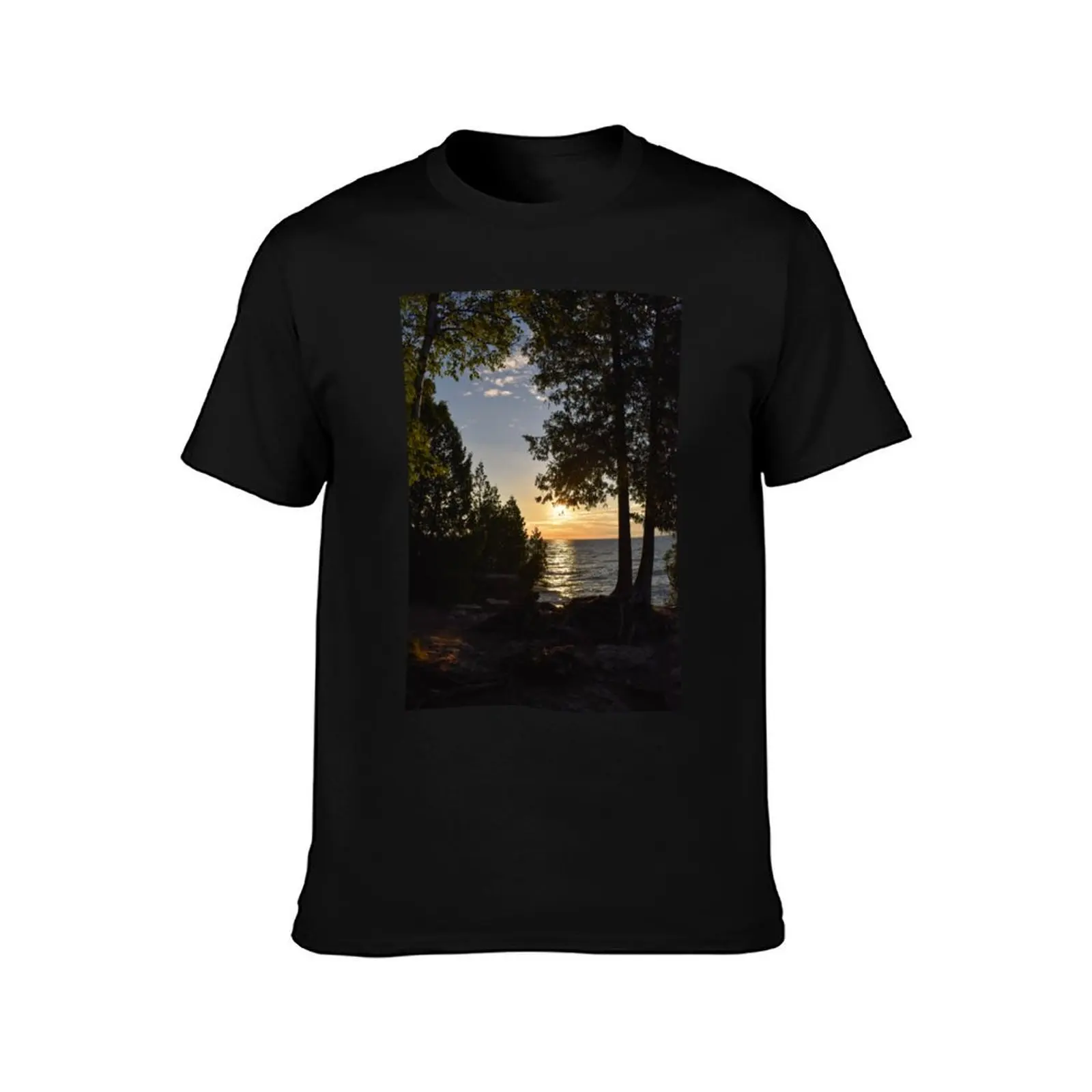 Cave Point Sunrise T-Shirt Fitness Training Breathable Tee T-Shirt