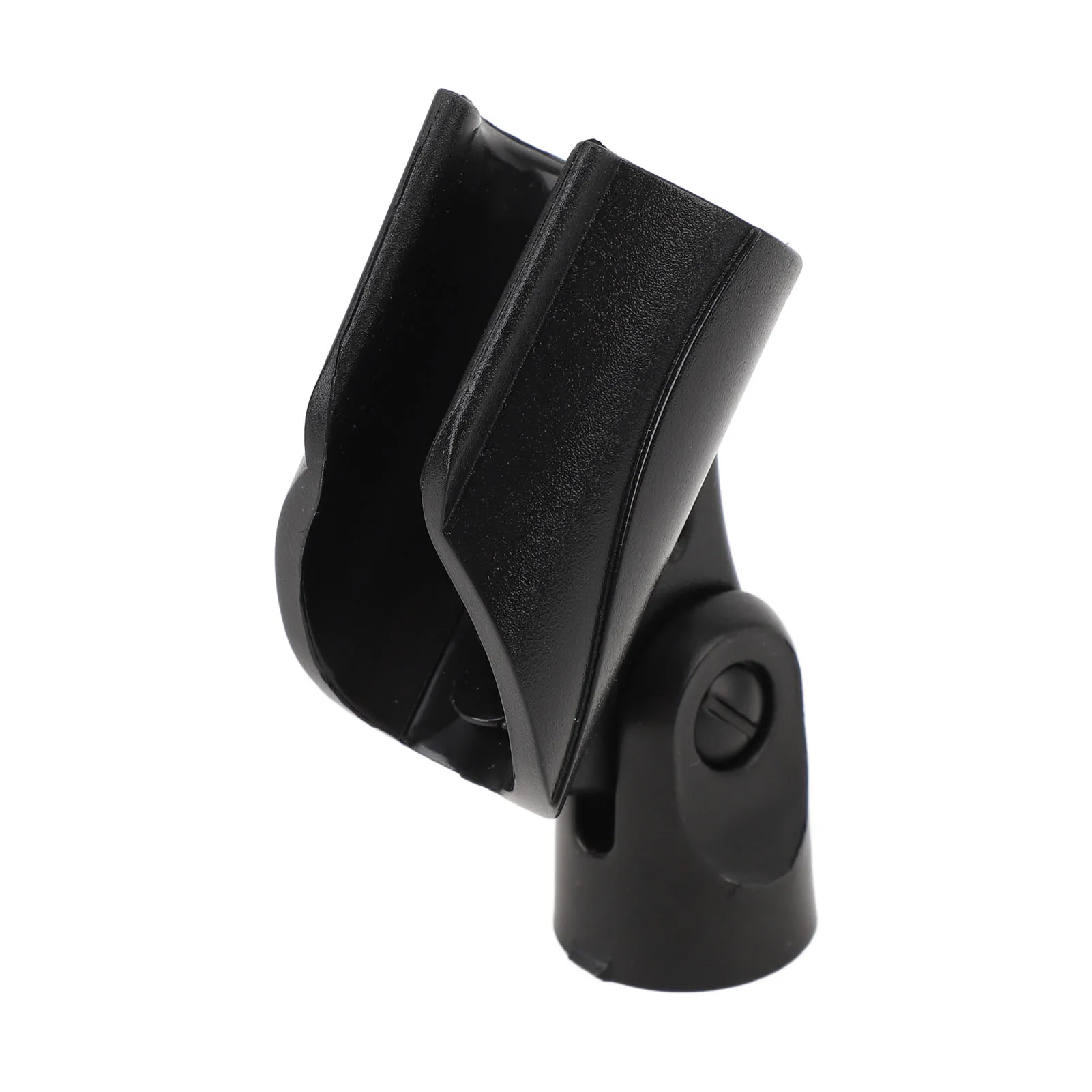 Microphone Clamp with 5/8 Inch Thread ABS Adjustable Angle Mic Clip Holder Shock Mount Bracket for 25‑30mm Diameter Microphones