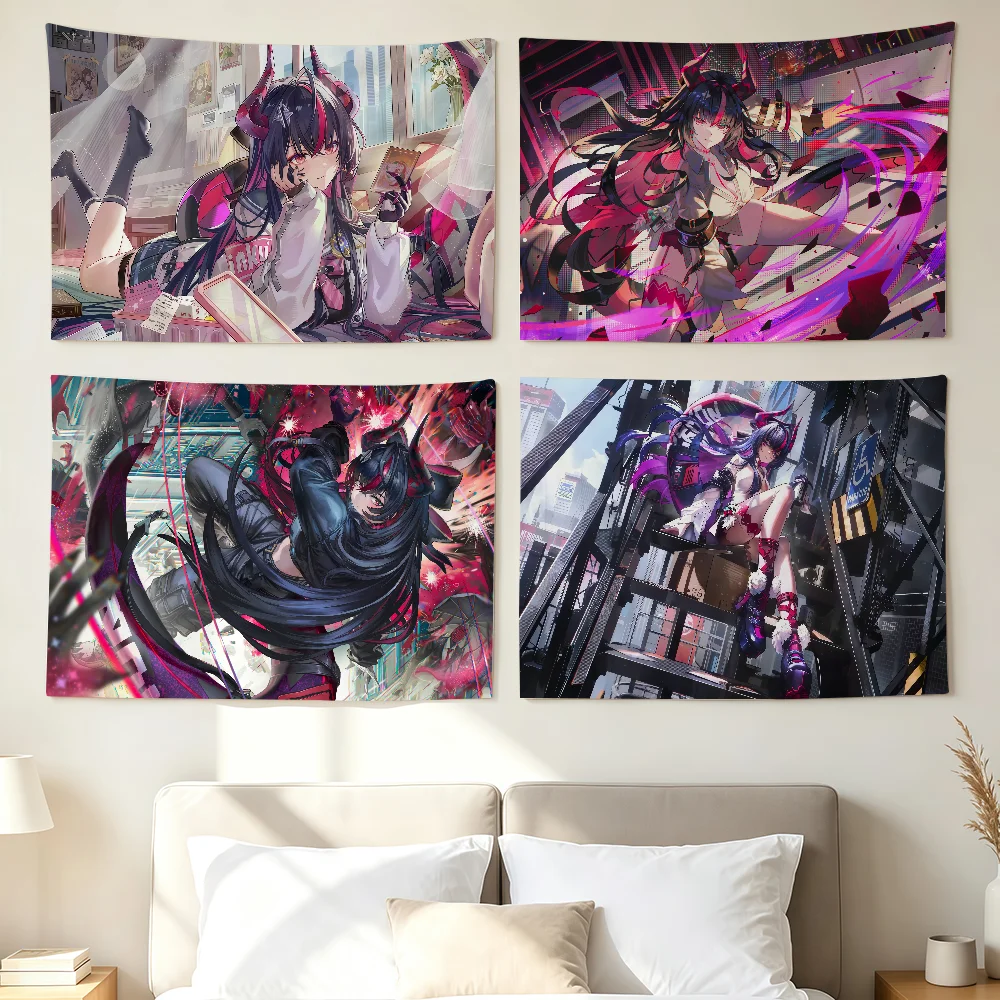 Game N-Neverness To E-Everness Shinku Flag Wall Decorations Home Decor Suitable For Living Rooms Bedrooms Dormitories Parties