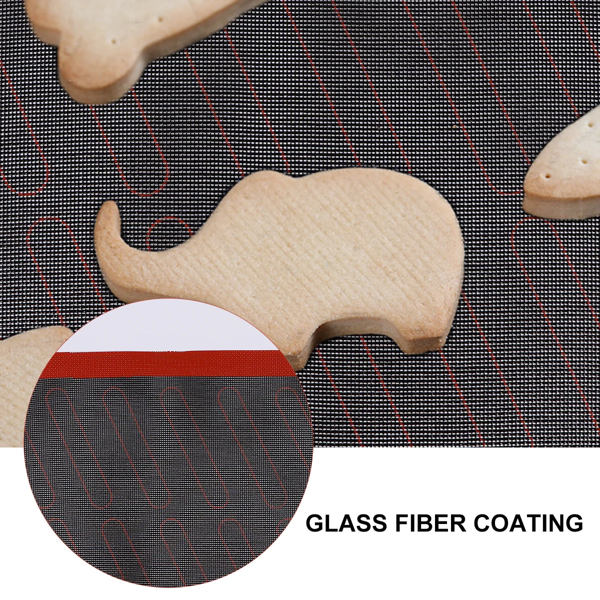 

Heat Resistant Silicone Baking Mat Glass Fiber Non-Stick Pad Oven Pad Bakeware Liner for Cookie Pastry Macaron Bread Baking