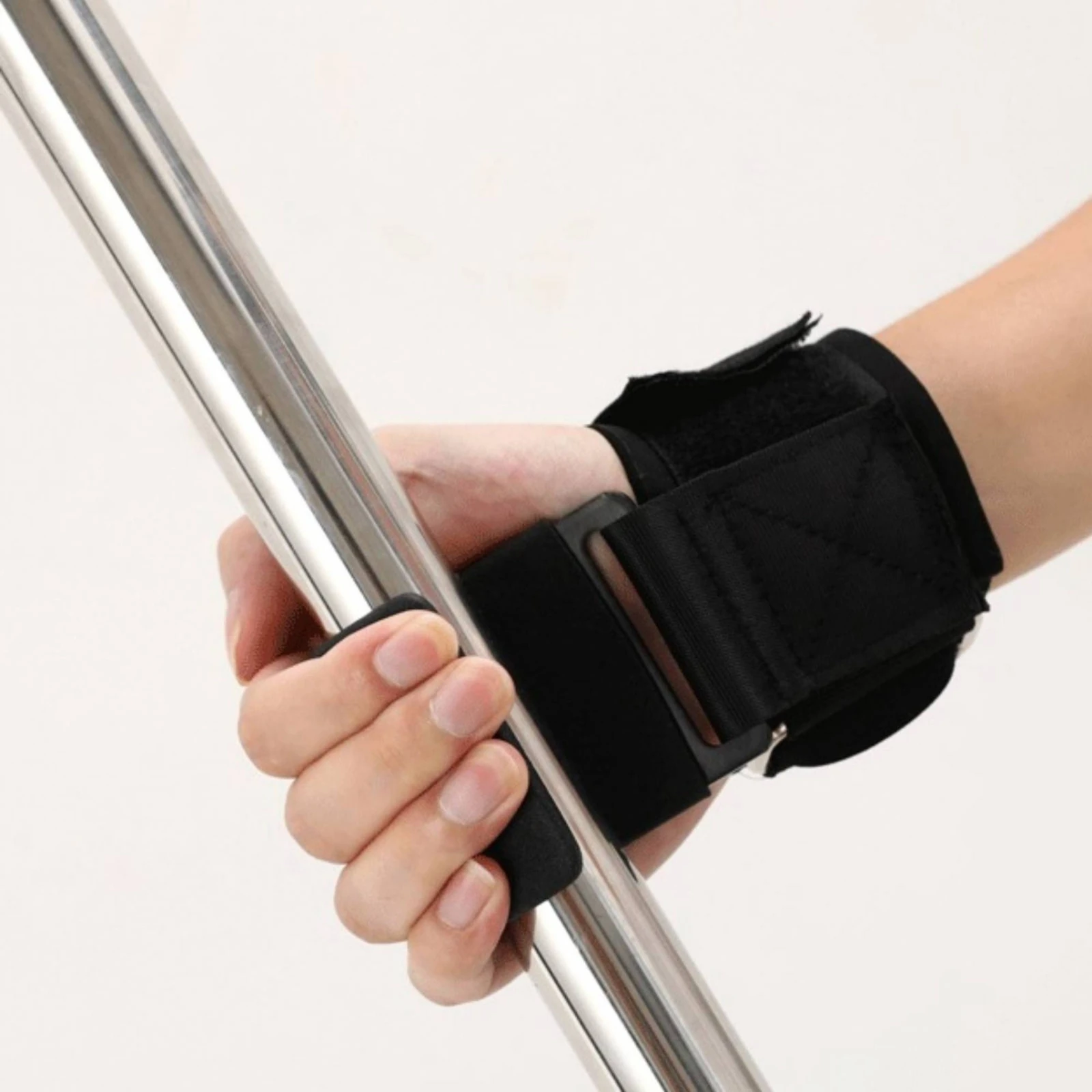 

Wrist Straps with Hooks Curved Hanging Exercise Hook Wrist Strap Hook Adjustable Weight Lifting Hooks Metal Buckle