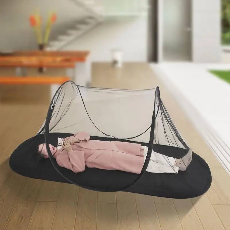 

Summer Mosquito Bed Net For Single Bed Outdoor Gnat Canopy Net Mosquito Mesh Bed Net Transparent Bedroom Decorative Nets