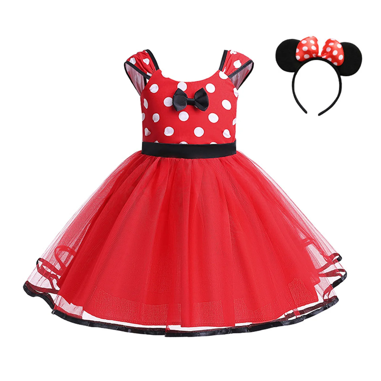 

HXCMall Little Girls Boys Minnie Mouse Cosplay Costume Girls Birthday Party Easter Fancy Dress