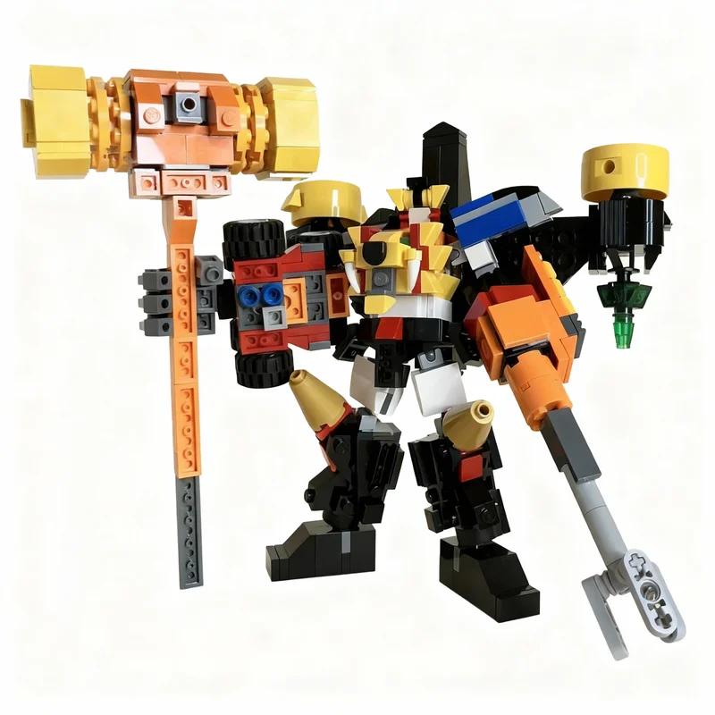 ตัวต่อ MOC SF สตาร์ กาโอไกการ์ โกลด์ไอออน แฮมเมอร์ 318 ชิ้น ของเล่นแบบประกอบ บล็อกตัวต่อ ของขวัญคริสต์มาส งานสร้างสรรค์ DIY ไอเดียสร้างสรรค์