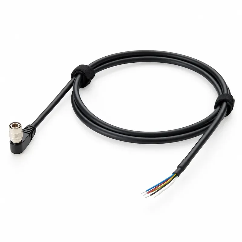 Right Angle Industrial Camera Trigger Cable Compatible Hirose HR10A-7P-6P I/O Power High Flex for Basler Gige AVT CCD Camera