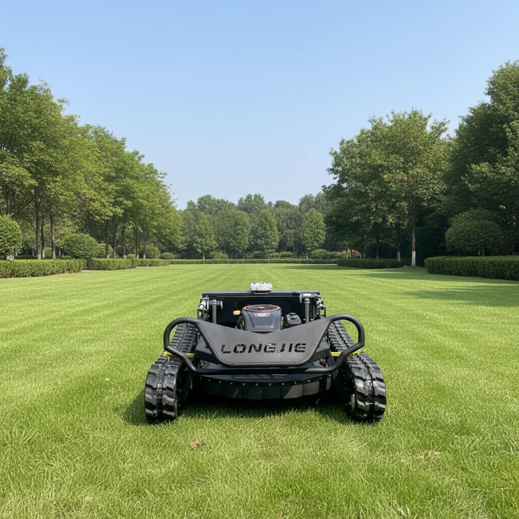 Long Jie 452cc Fully Automatic Lawn Mower 800mm Cutting Width 1 Self-Propelled Garden Equipment Remote 4-stroke Cordless