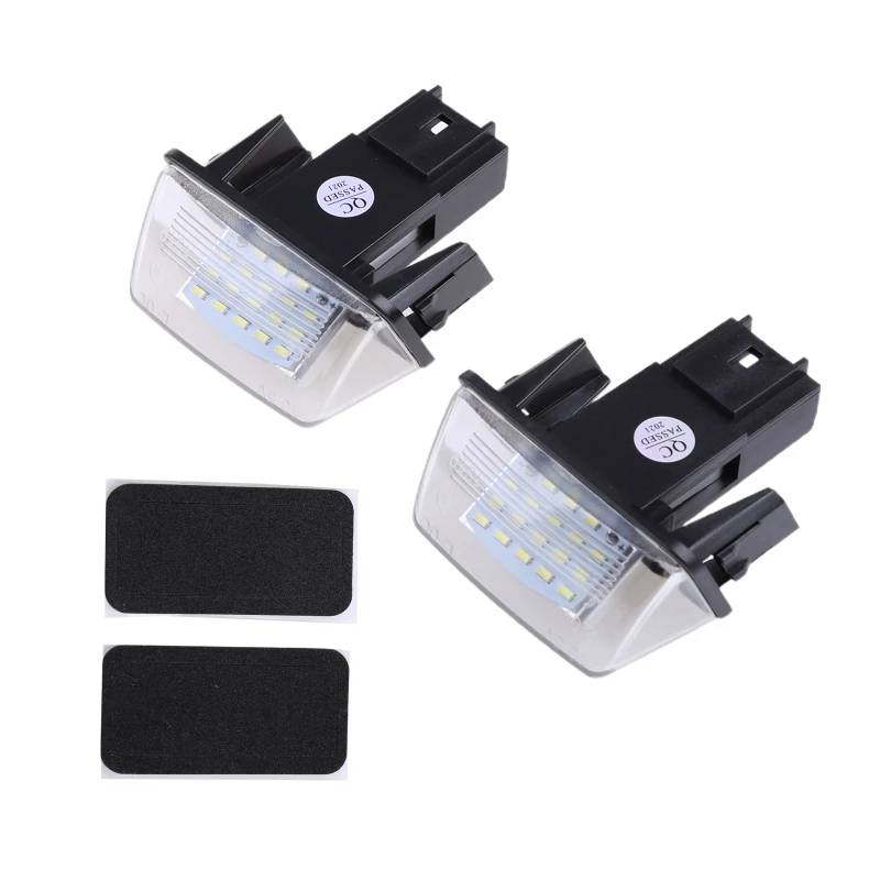 2 Pack for-Citroen C3-C4/C5/C6- 206 207 307 308 406 206406307 18 LED License Number Plate Light Lamp T3EF