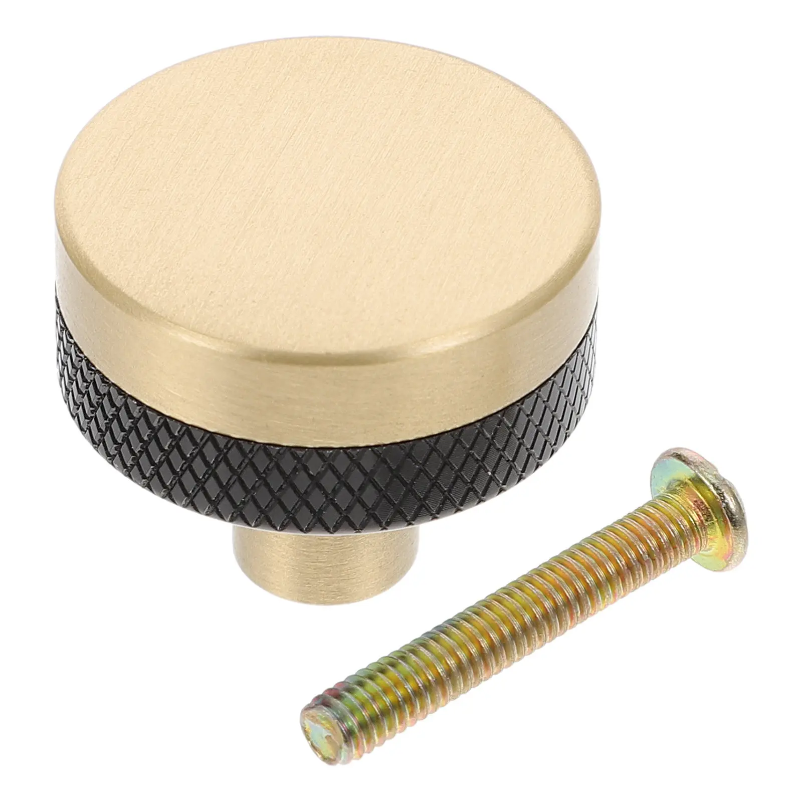 Aluminum Alloy Brass Door Knob Round Cabinet Knob Drawer Pull Handle for Closet Cupboard Wardrobe Furniture Elegant Comfortable