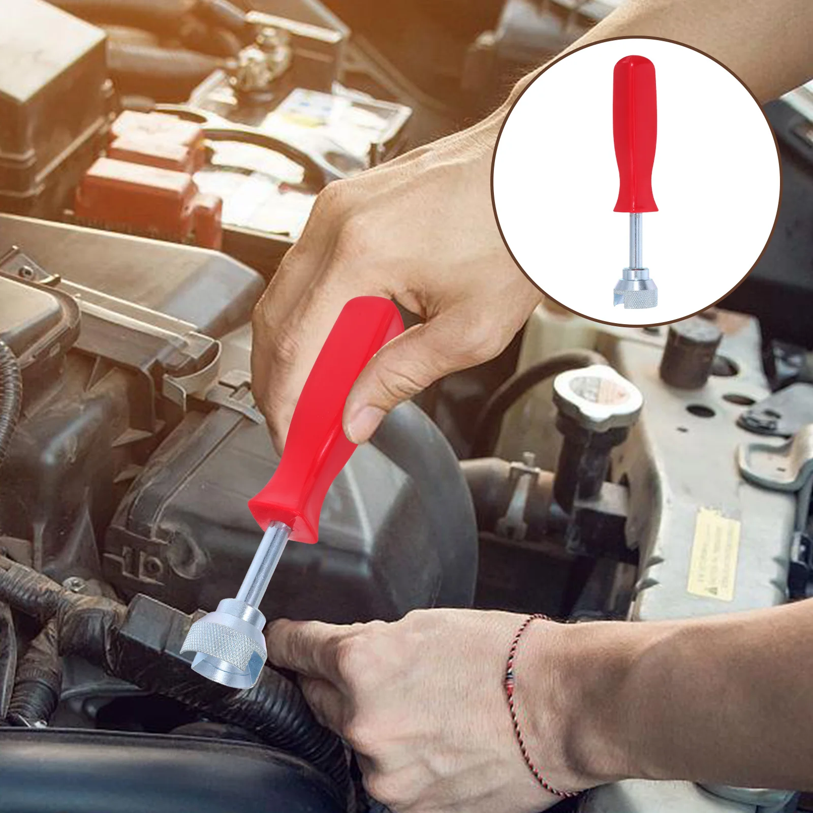 

Universal Drum Brake Retaining Spring Washer Tool Stinger Brake Spring Compressor Remover Installer Tool for Automotive Car