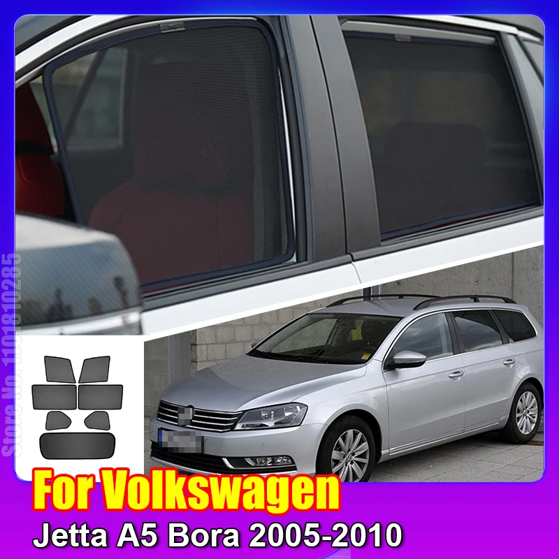 

Автомобильный Магнитный солнцезащитный козырек для Volkswagen VW Jetta A5 Bora 2005-2010, занавеска на лобовое стекло, задний боковой козырек