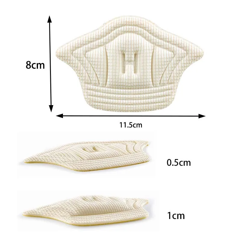 6pairs/12pcs Insoles Patch Heel Pads for Sport Shoes Back Sticker Adjustable Size Antiwear Feet Pad Cushion Insert Insole image 5