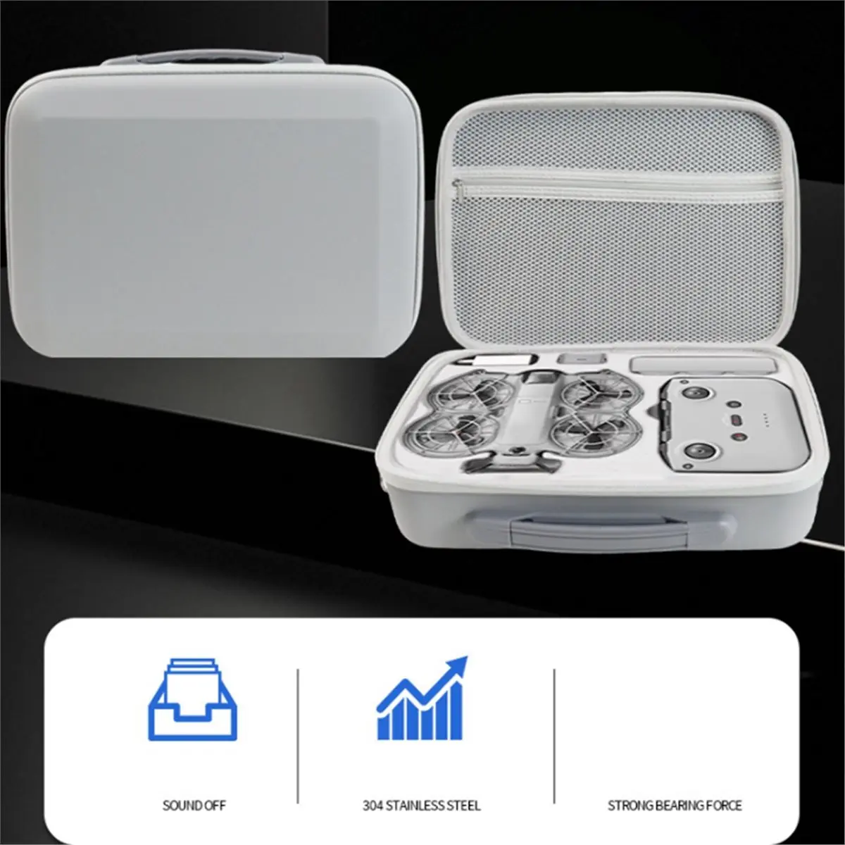 (A99Z] For NEO 2 Drone EVA Carrying Case Organizer Bag Hard Shell Storage Bag RC-N3 Remote Controller Protective