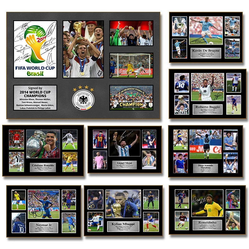 Famous Football Players Exciting Moments on The Field Posters Canvas Printings Soccer Events Wall Art Pictures Room Home Decor