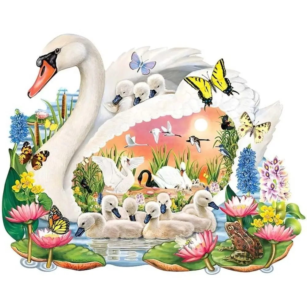 Funny Wooden Jigsaw Puzzle Stress Relief Animal Wooden Puzzle Educational Thinking Training Children Puzzle New Year