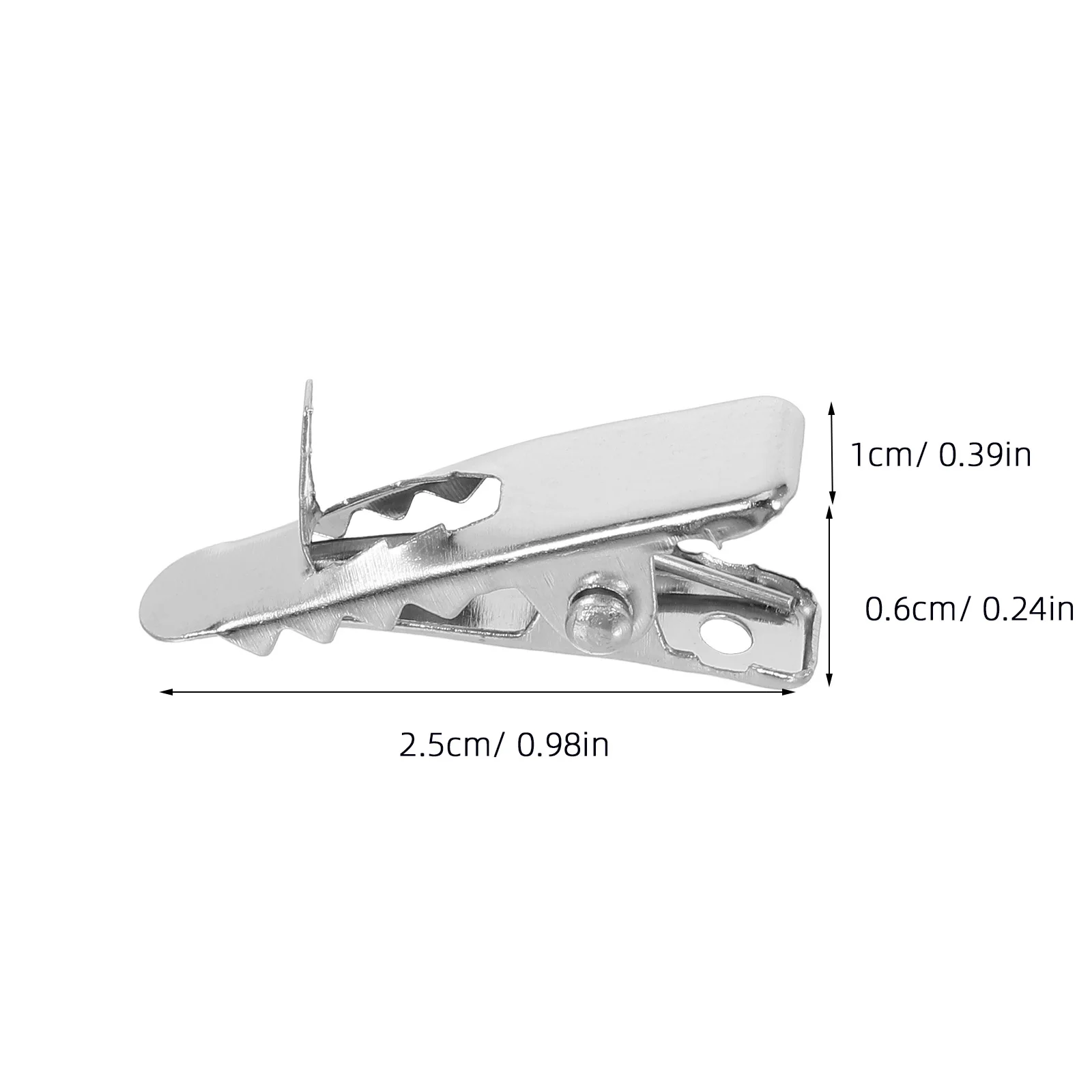 100 Stück Weihnachts-Mini-Krokodilklemmen, Blumenornamente, Halter, Metallklammern für Baum, Kranz, Dekoration, Blumenklammer