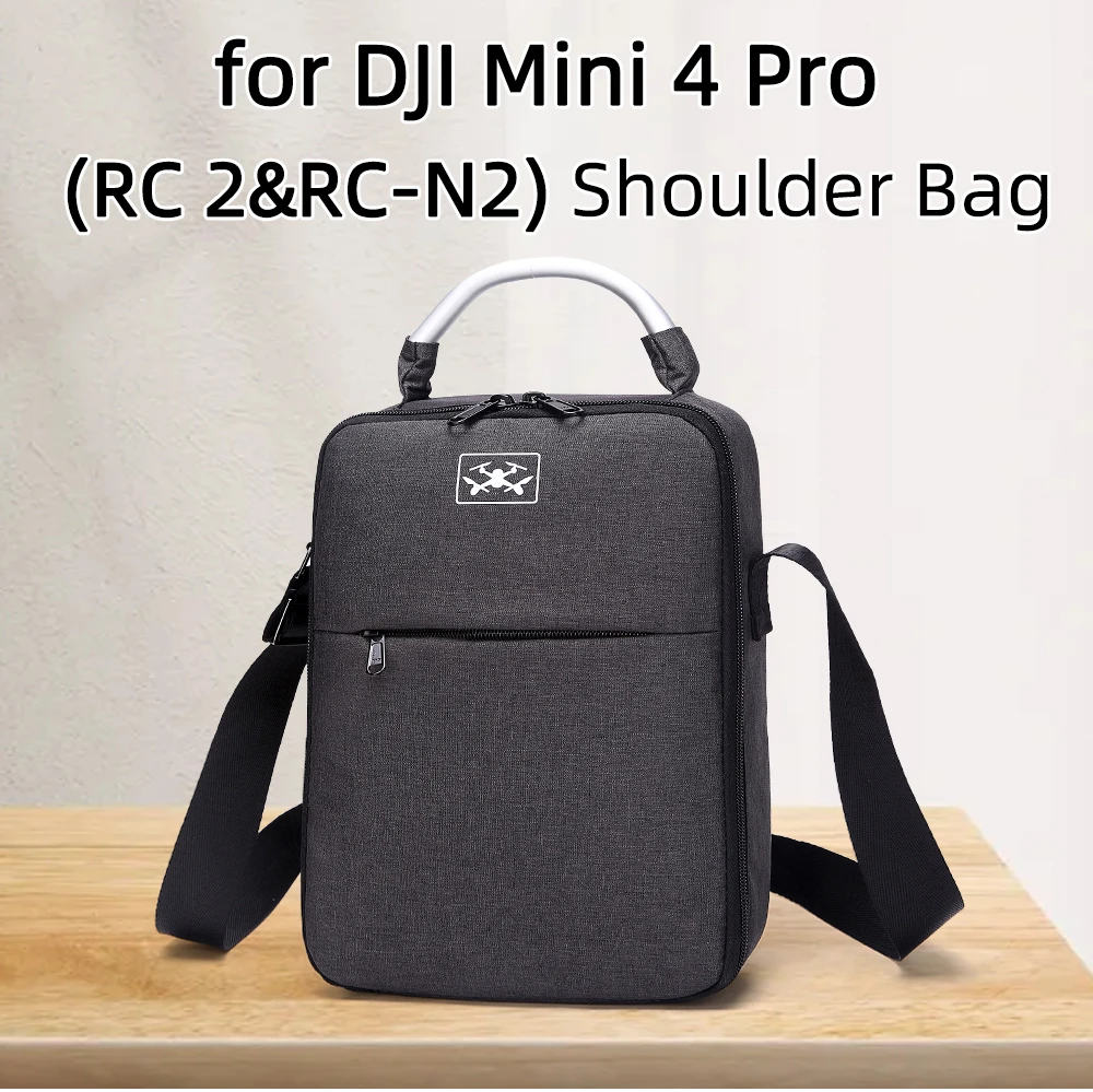 

for DJI Mini 4 Pro Drone Storage Bag Travel Carrying Shoulder Case Accessories Black Blue