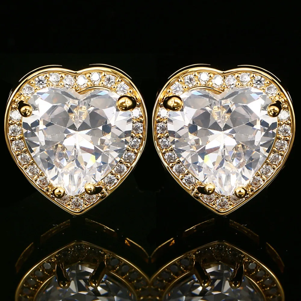 A Pair Love God's Heart Cufflinks for Men Exquisite French Shirt Style, Perfect Couple's Match