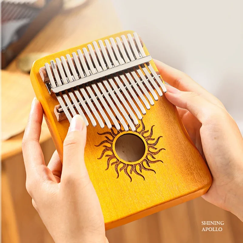 Kalimba Hluru, Piano de Dedos de 17/21 Teclas, Instrumento Musical Mbira para Principiantes, Regalo para Amantes de la Música