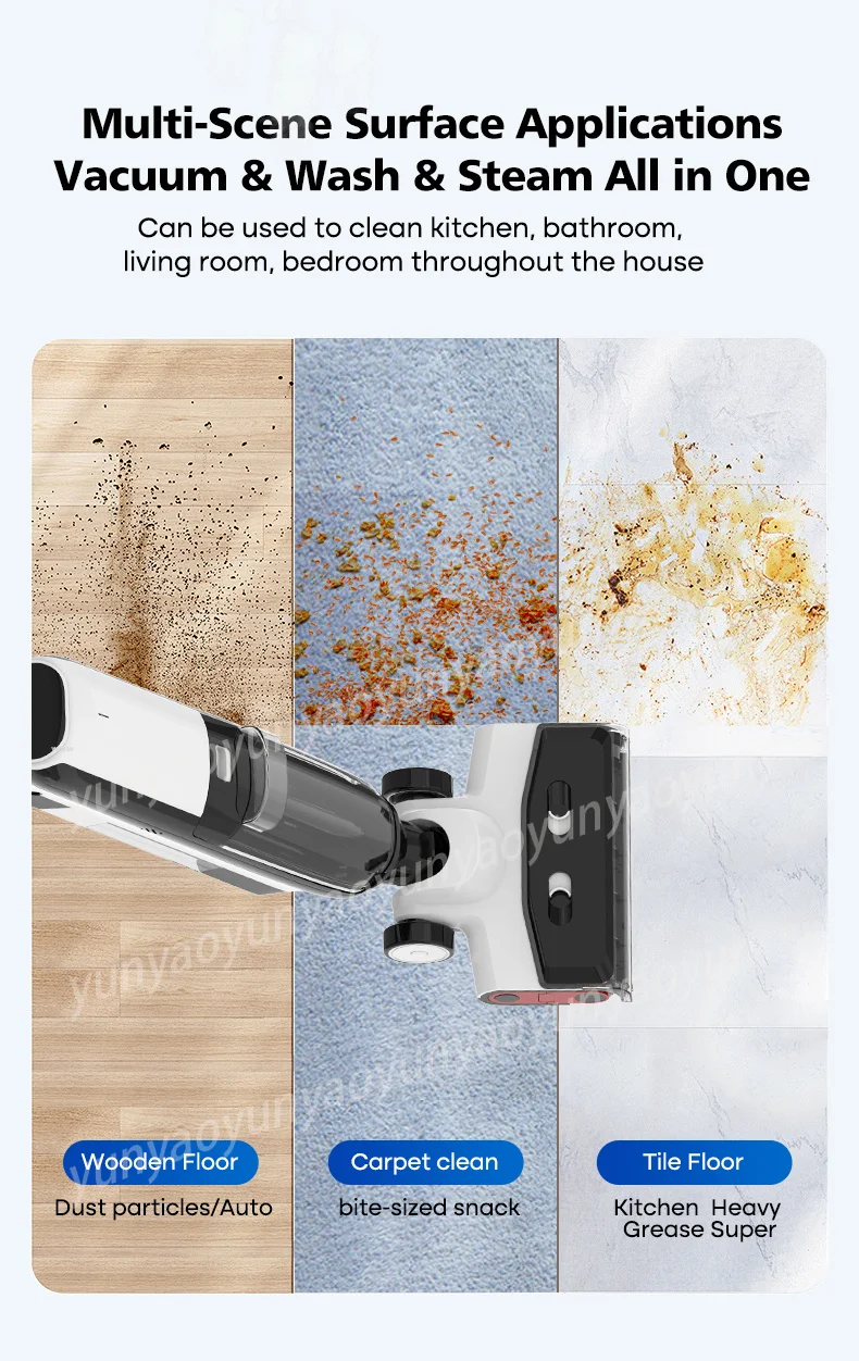 Multifunctional Upright Steam Mop Wet Dry Vacuum Cleaner Household Self Cleaning Floor Washing Tool - view 2