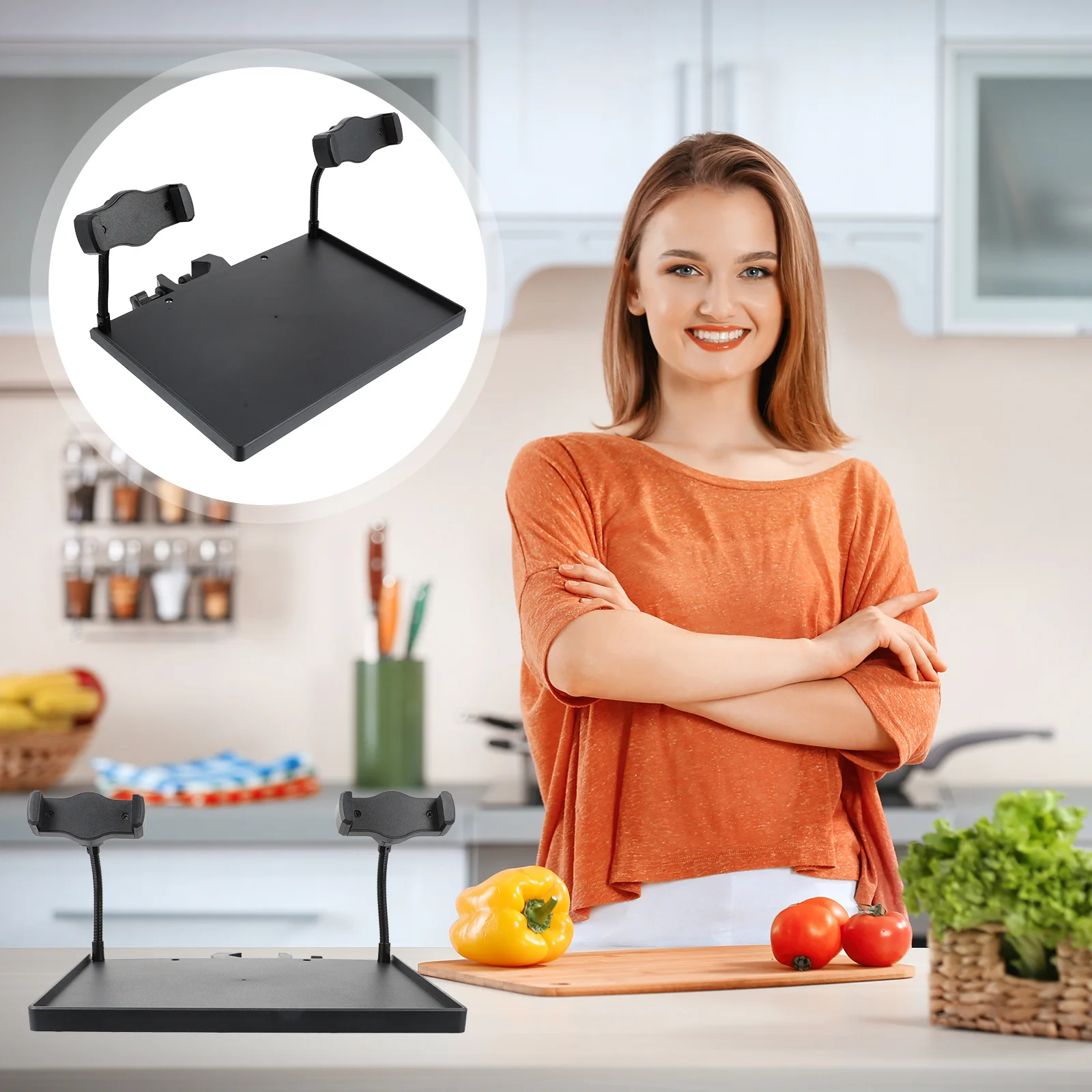 

Mic Stand Tray For Phone Music Sheet Clamp-On Rack With Adjustable Angle C-Type Buckle Lock Detachable Clip Holder Microphone