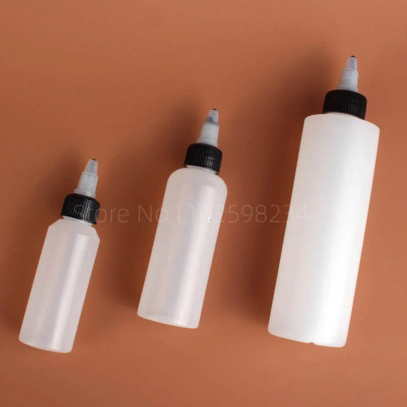 30ml Tattoo Color Bottle 60ml Squeezed Semi Clear Gel Cap Pointed Extruded 120ml Plastic Soft Sub Painting Ink Adjustment Split