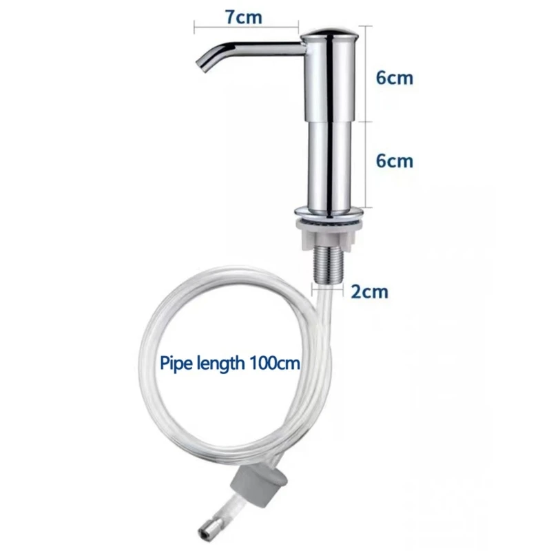 Rurka dozownika mydła wylotem głowicy pompy Prosta instalacja pasuje do zlewozmywaka kuchennego