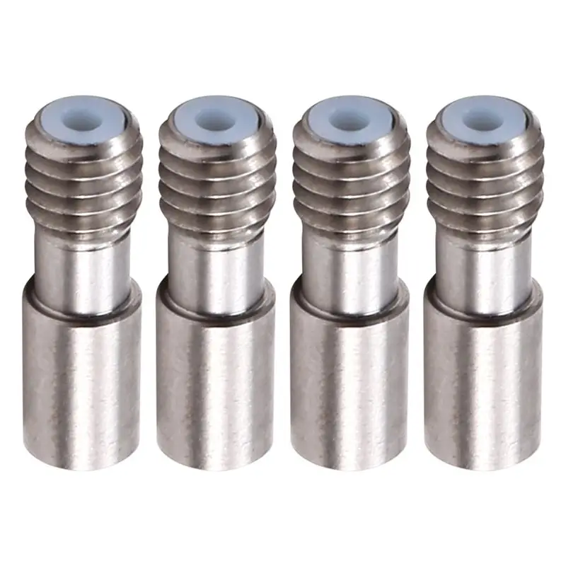 4Pcs Stainless Steel Heat Break Throat For Ender-3 S1,3D Printer Throat Part-A12I