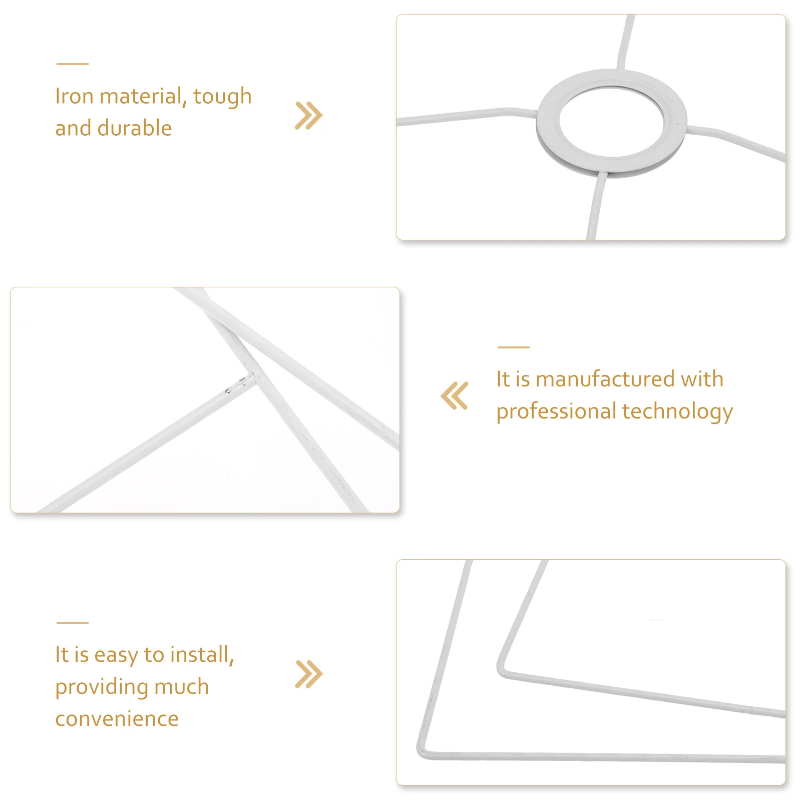 مربع عاكس الضوء الإطار 30 سنتيمتر سلك الحديد غطاء المصباح ل E27 المقبس الثريا Diy بها بنفسك الإضاءة استبدال حلقة حامل #5