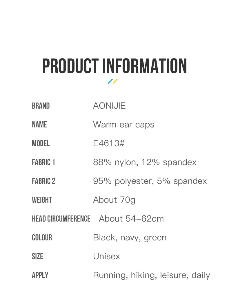 AONIJIE E4613 Unisex Sports Collapsible Warm Ear Protection Cap Windproof Breathable Hat with Rope Buckle Fit for 54-62cm