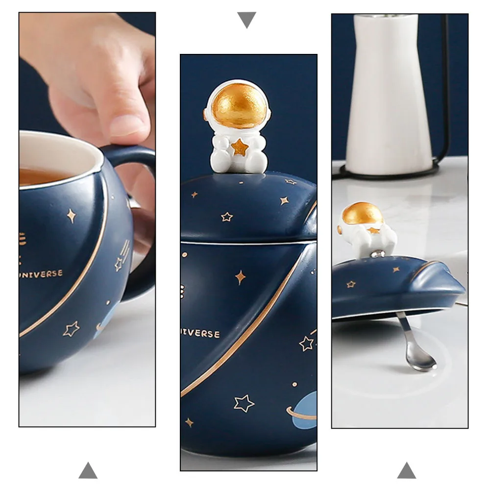 

1Set Astronaut Mug Ceramic Heat Resistant Home Drinkware Beverage Cup Shape Coffee Water Cup