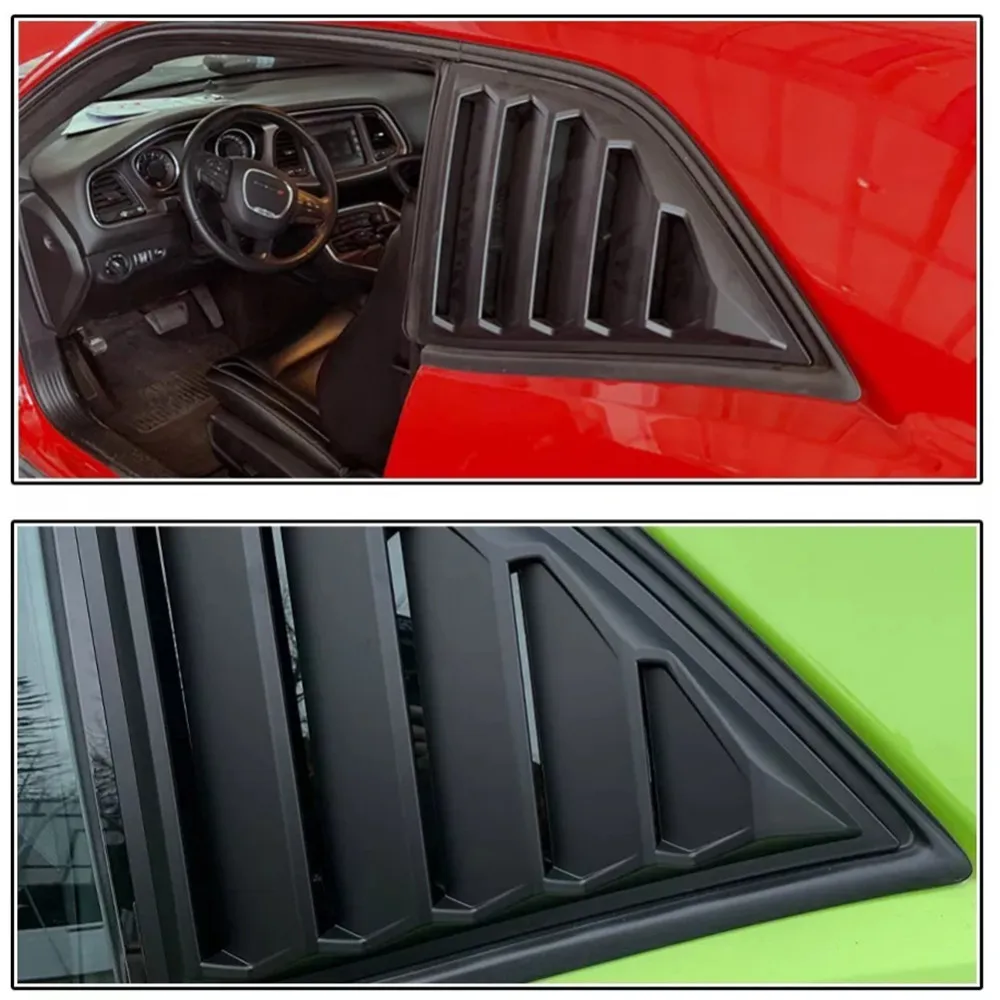 For Dodge Challenger 2015 2016 2017 2018-2022 Rear Window Louver Shutter Cover Side Vent Trim Windshield Cover Car Accessories