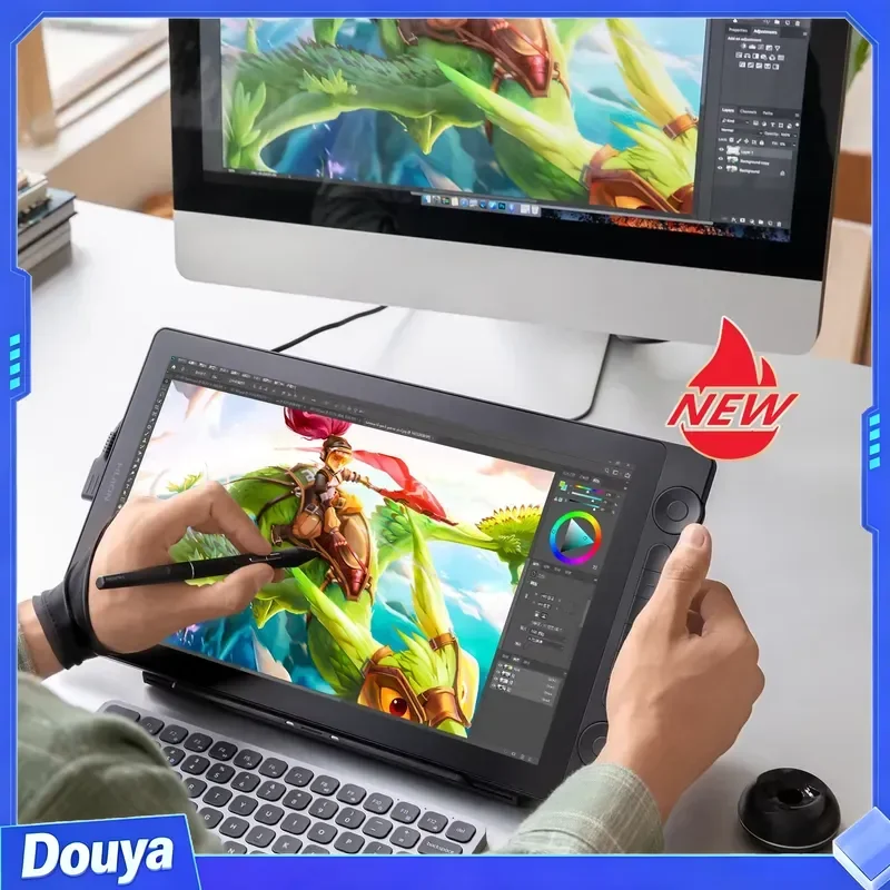 Kamvas 16 Gen3 GS1563 Graphic Tablet Electronic LCD Writing Drawing Pad with Screen Digital Pen for PC