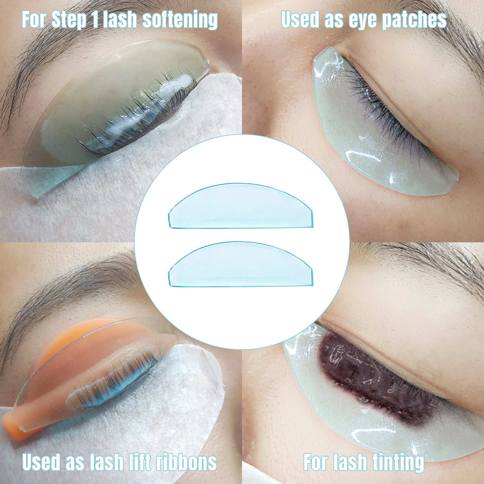 PERMANIA 1 Pair Lash Softening Pads Silicone Eyelash Perm Pads Lashes Rods Shield Lifting Eyelash Accessories Makeup Tools