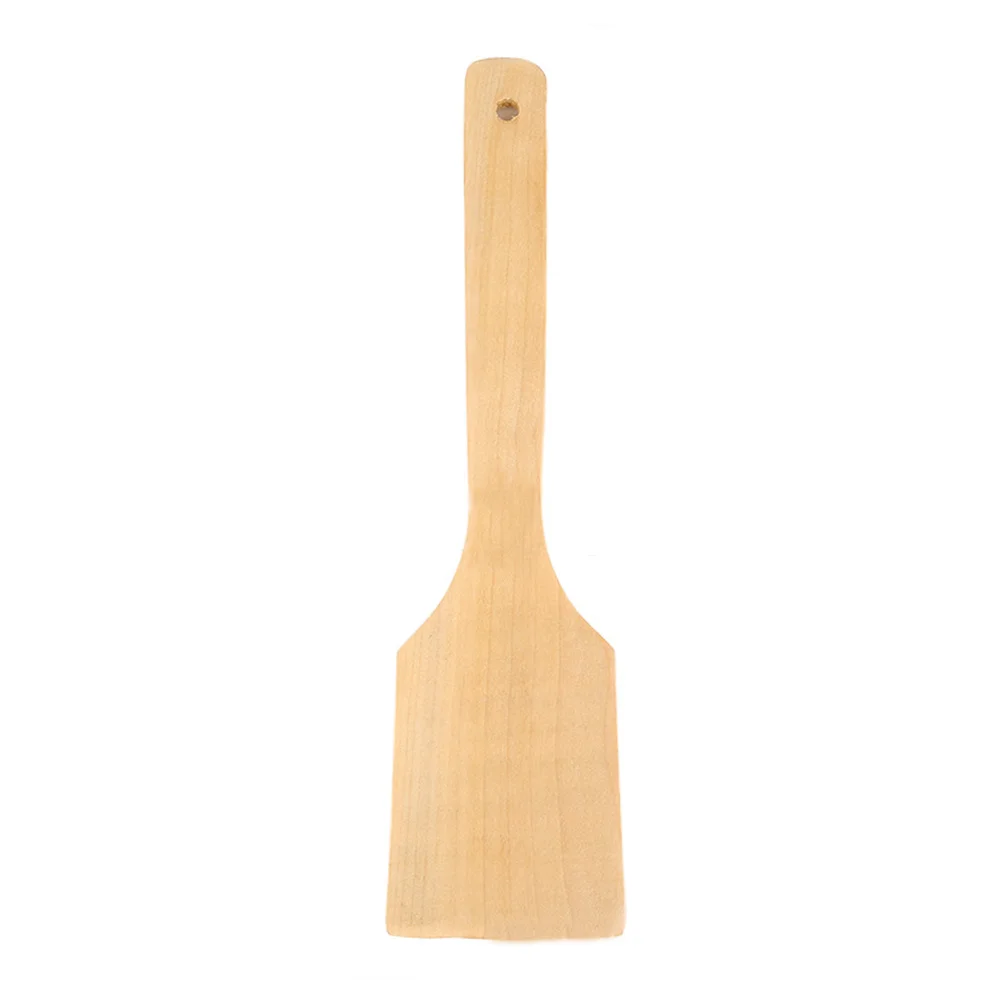 

Non-Stick Spatula Wooden Turner Natural Wood Cooking Tool For Kitchen Easy Clean Flatware Set Kitchen Bar
