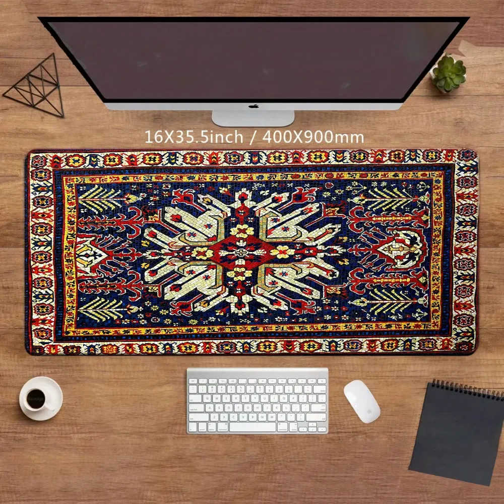 Persian Mouse Pad Large Big Office Carpet  Mats Gamer Rug Desk Accessories Computer Table Pads Company Speed Extended