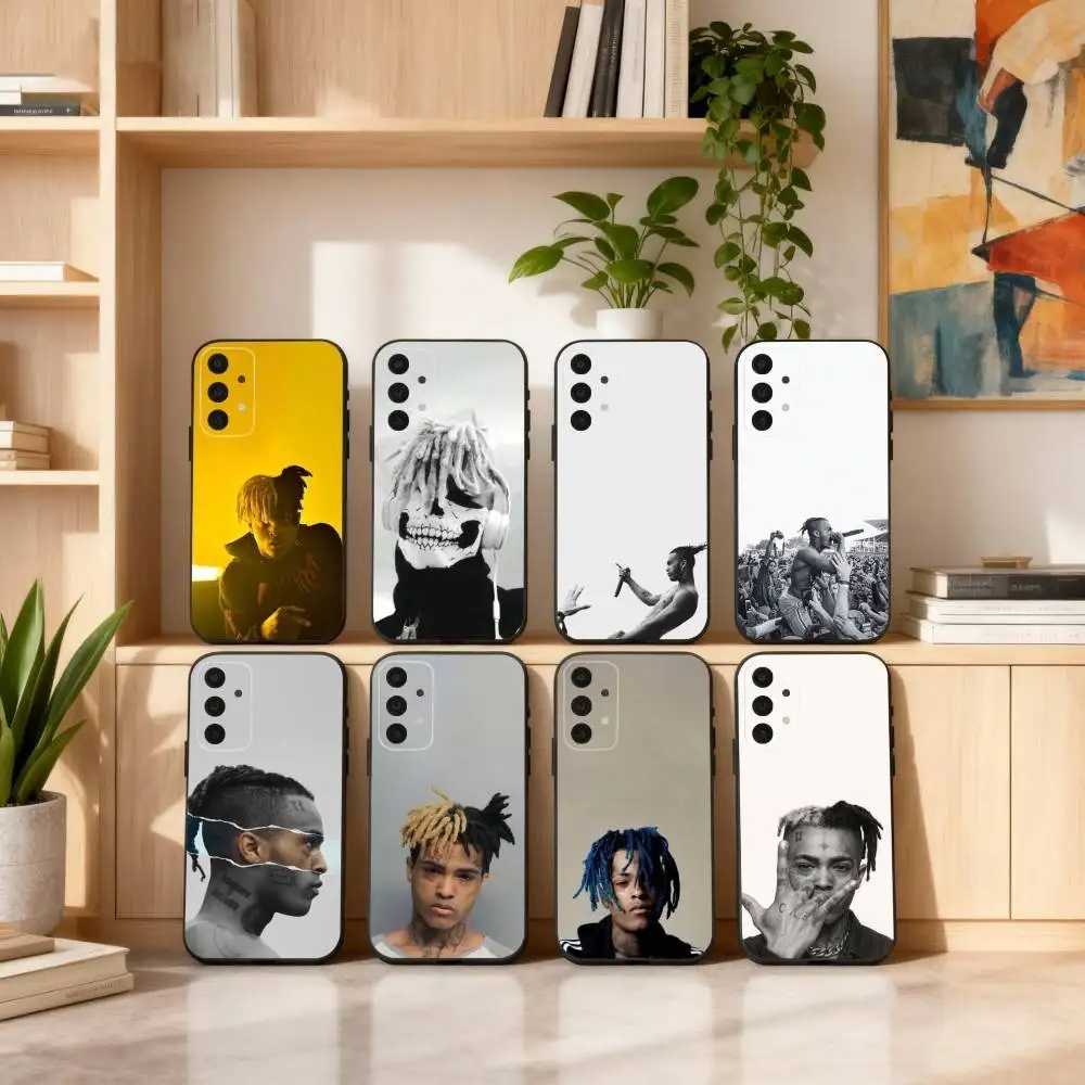 

X-XXXTentacionS Rapper Phone Case For Samsung S25,24,23,22,30,21,10,9,Ultra,Plus,Lite,FE,4,5 G Soft Black Case
