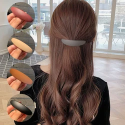 8cm Hair Clip side clip Matte Geometric Elegant Women Barrettes Hairpins Ponytail Holder Hairgrips Headwear Hair Accessories