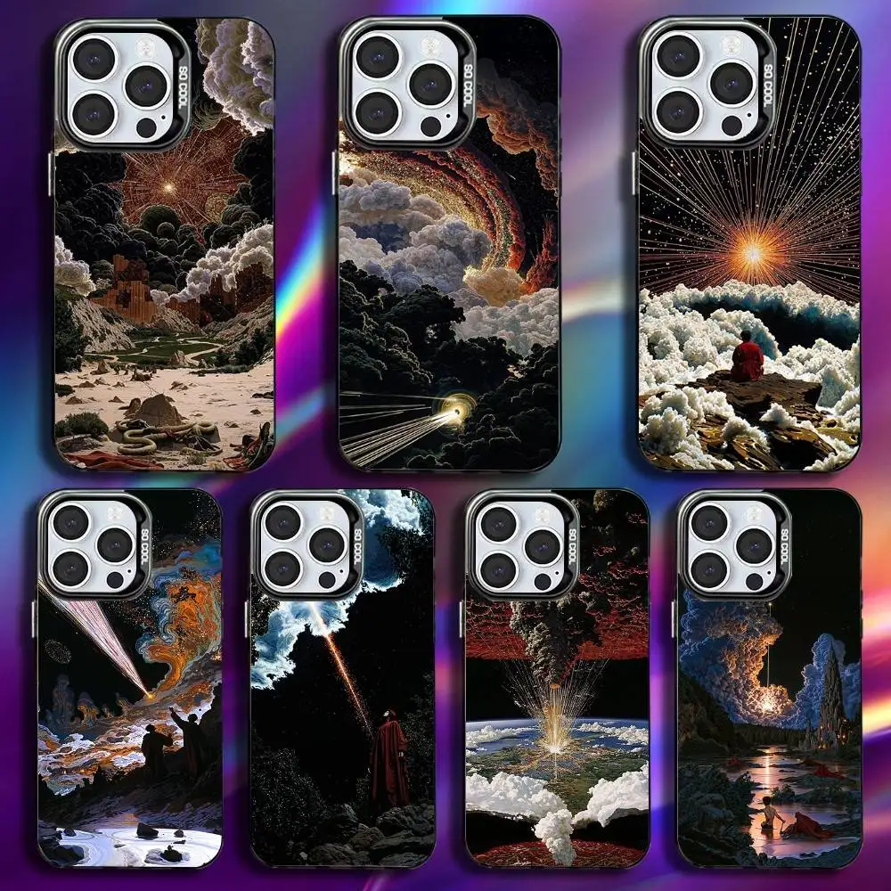 

Galaxy Retro Pixel Era Phone Case For iPhone 17,16,15,14,13,12,11,Pro,Max,Plus,Mini,XS,SE Anti Fall Black Matte Hard Bumper