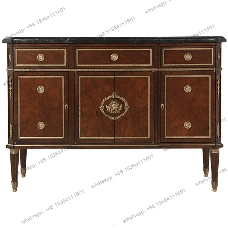 

British side cabinet British aristocratic marble porch cabinet villa mansion