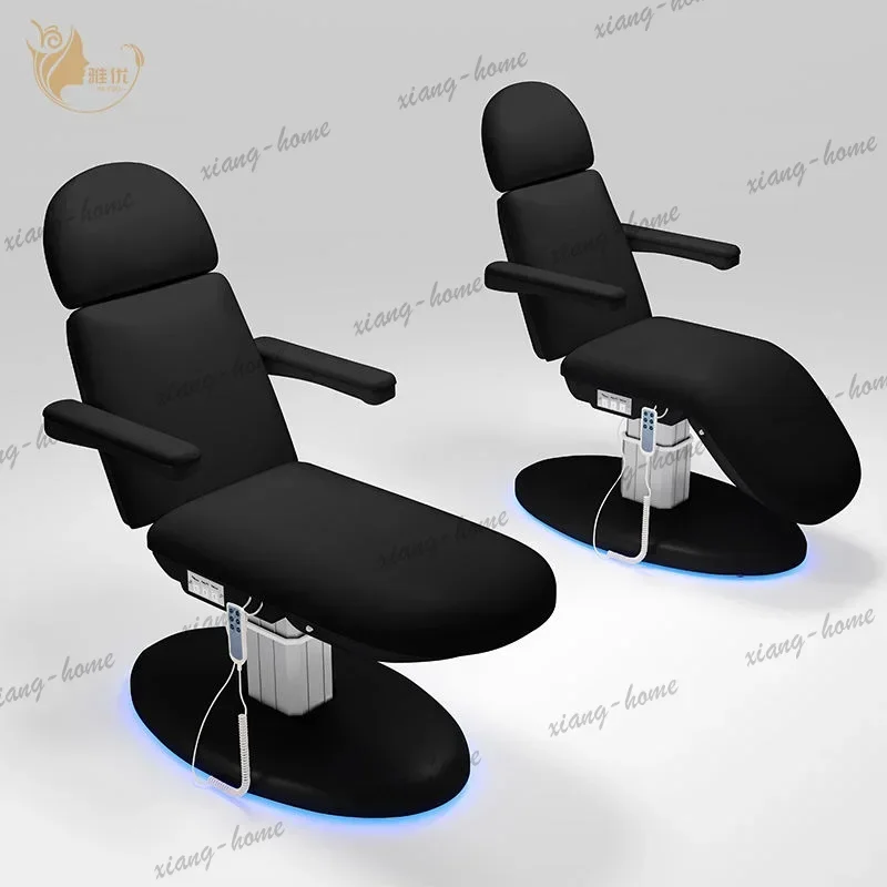 LSBuff Synthetic Leather Massage Table Electric Salon Bed With Metal Frame Foldable Spa Furniture For Beauty Esthetician Use